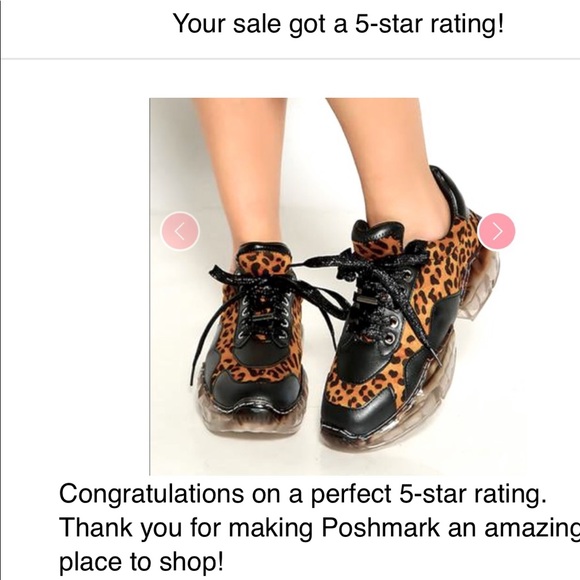 New Glam Leopard Print Sneakers - Picture 3 of 7